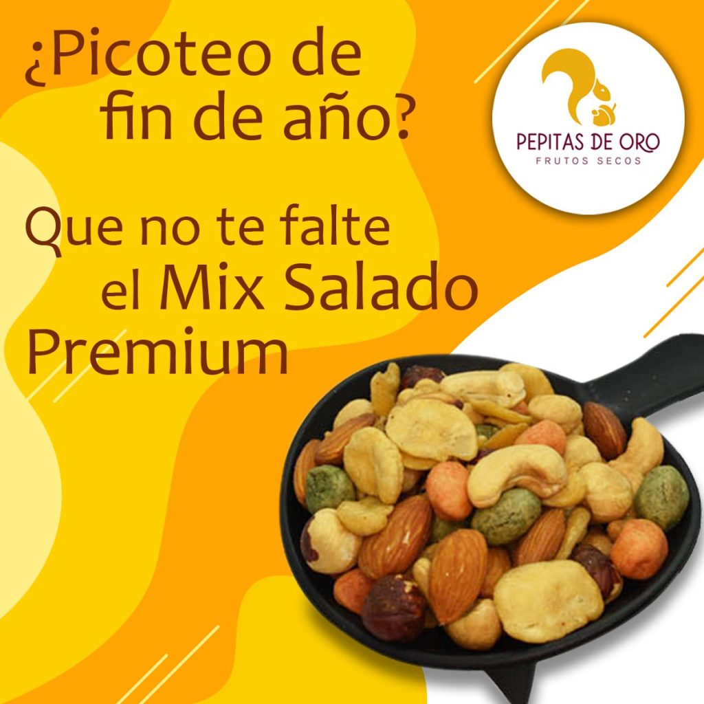 Mix de frutos secos levemente salados